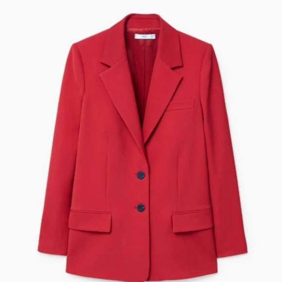 Mango red blazer, US size 2 - Picture 5 of 8